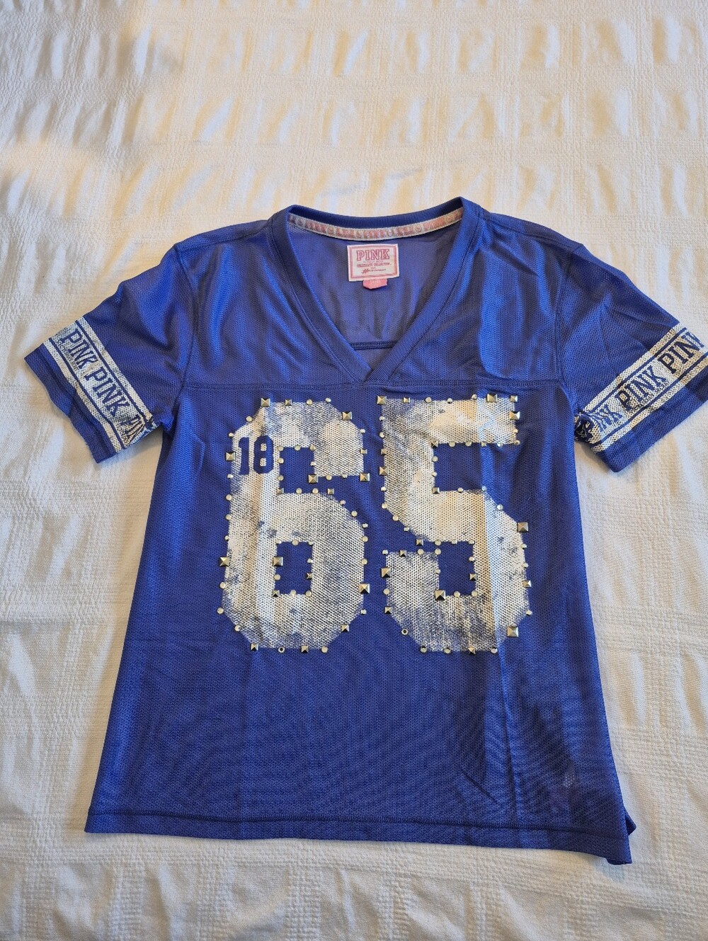 Pink Victoria's Secret women's Large collegiate collection Wildcats gems VGUC